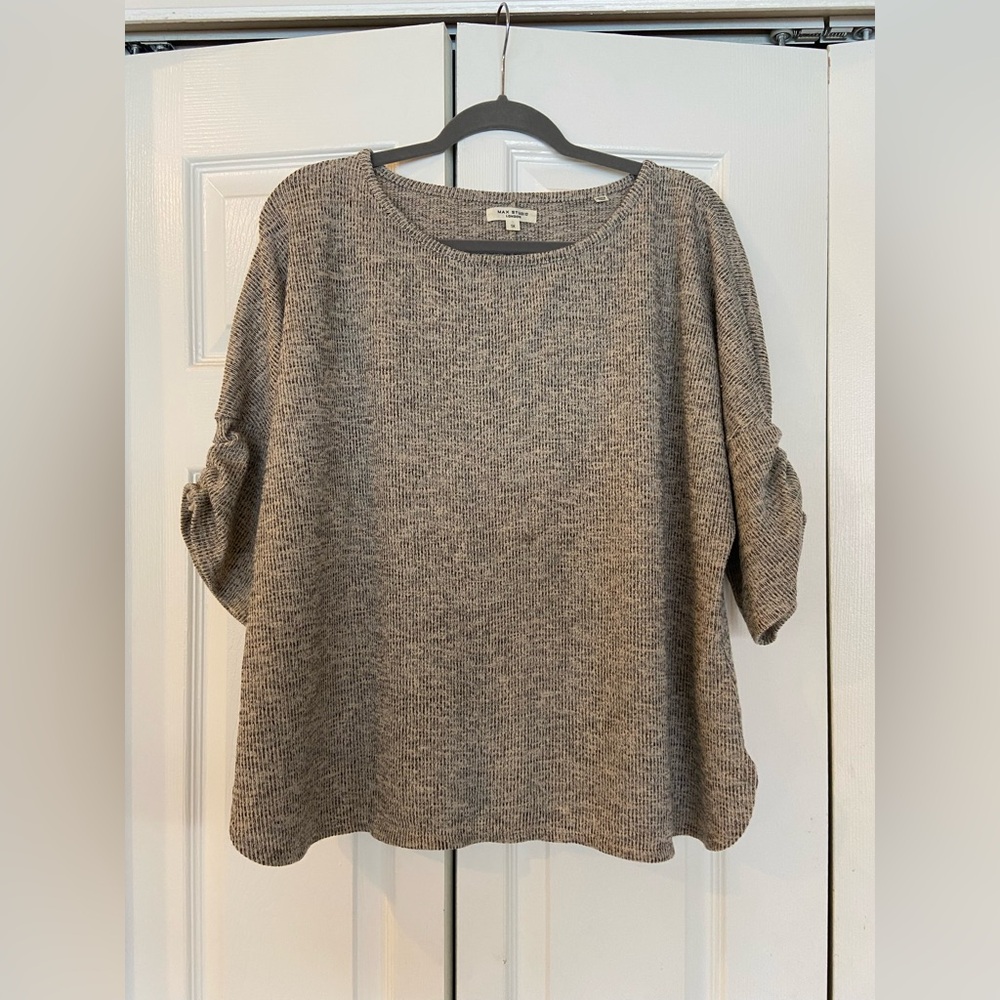 Max Studio Heathered Knit Top